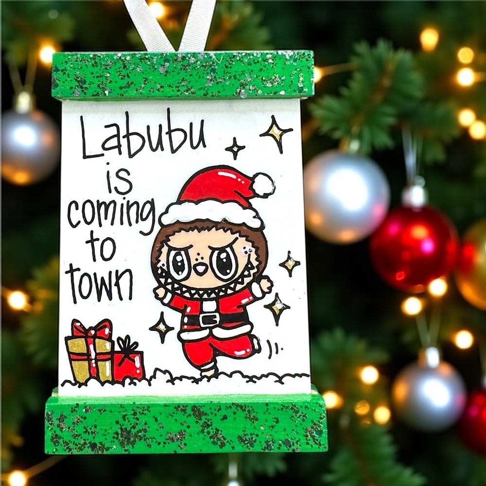 Labubu Magic on Your Tree, Hand-Painted, Personalized, and Totally One-of-a-Kind